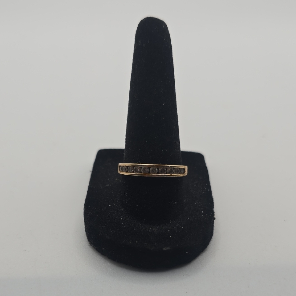 14k Gold Ring with Crystal Stones